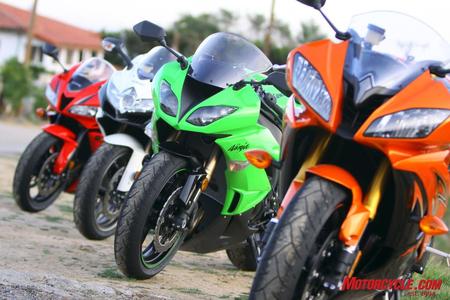 Тест сравнение мотоциклов 2009 года